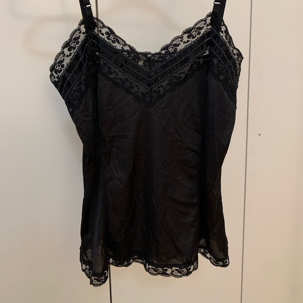 Black lace cami